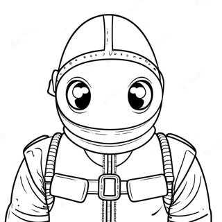 Squid Game Maskert Vakt Fargeleggingsside 94799 34112