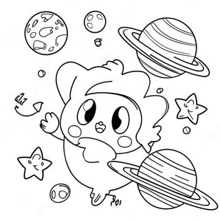 Glitrende Stjerner Og Planeter Fargeleggingsside 95056 34308