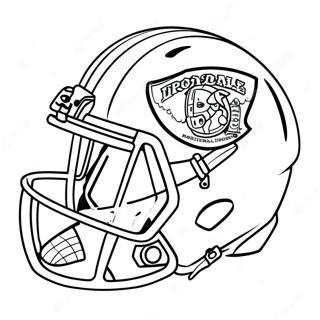 Fotballhjelm Med Klistremerker Fargeleggingsside 95541-34695