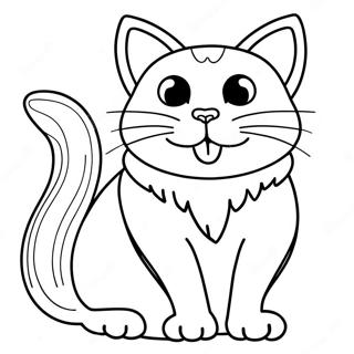 Lekende Therian Katt Fargeleggingsside 95592-34772