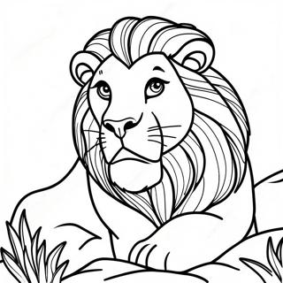 Majestetiske Mufasa Fargeleggingsside 95895-35000