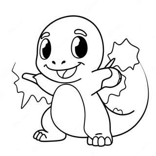Lekende Charmander Med Cupids Bue Fargeleggingsside 96158 35212