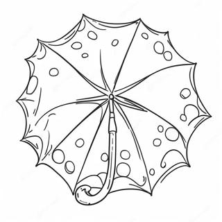 Stor Prikkete Paraply Fargeleggingsside 96261-35285