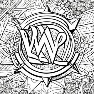 Kompleks Graskala Wwe Logo Fargeleggingsside 96312 35321