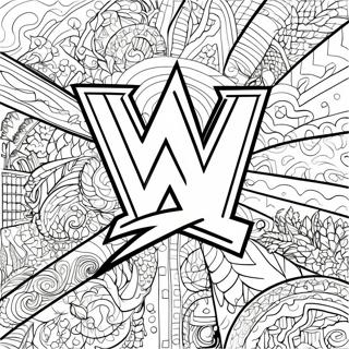 Kompleks Graskala Wwe Logo Fargeleggingsside 96312 35323