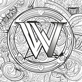 Kompleks Graskala Wwe Logo Fargeleggingsside 96312 35324