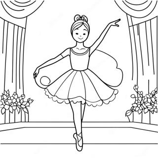 Grasios Ballerina Danser Fargeleggingsark 96415 35401