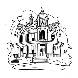 Skummelt Disney Spokelseshus Fargeleggingsark 96851-35738