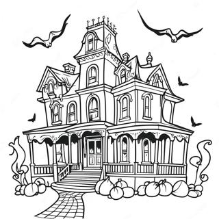 Skummelt Disney Spokelseshus Fargeleggingsark 96851-35907