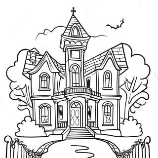 Uhyggelig Disney Spokelseshus Fargeleggingsark 96852-35910