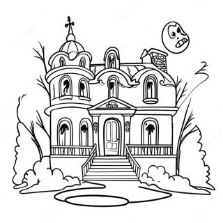 Uhyggelig Disney Spokelseshus Fargeleggingsark 96852-35911