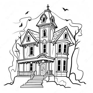 Spokelsesaktig Disney Spokelseshus Fargeleggingsark 96853-35745