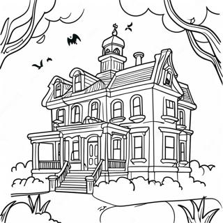 Spokelsesaktig Disney Spokelseshus Fargeleggingsark 96853-35746