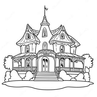 Spokelsesaktig Disney Spokelseshus Fargeleggingsark 96853-35747