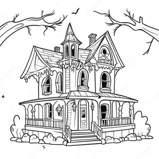 Spokelsesaktig Disney Spokelseshus Fargeleggingsark 96853-35913