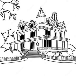 Spokelsesaktig Disney Spokelseshus Fargeleggingsark 96853-35916