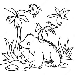 Fargerik Florida Dyreliv Fargeleggingsside 97031-36045