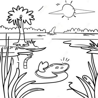 Florida Everglades Eventyr Fargeleggingsside 97032 36051