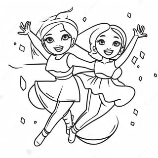 Ice Spice Danser Energisk Fargeleggingsside 97135 36133