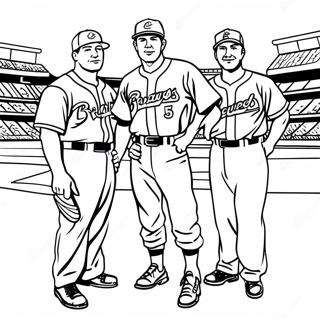 Vintage Fargeleggingsside Med Atlanta Braves 97495-36414