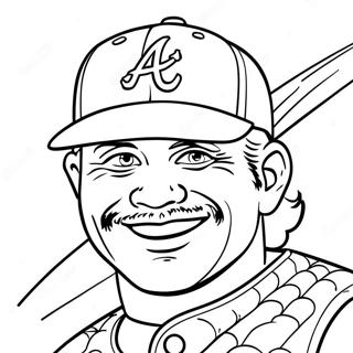 Vintage Fargeleggingsside Med Atlanta Braves 97495-36415