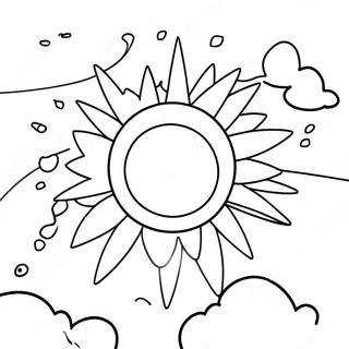 Solfylt Bla Himmel Fargeleggingsside 97621 36593