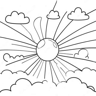 Solfylt Bla Himmel Fargeleggingsside 97621 36595