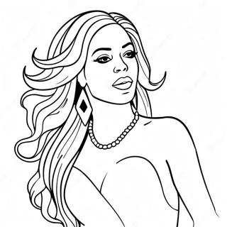 Beyonce Opptrer Pa Scene Fargeleggingsside 97673-36541