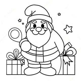 Anime Julenisse Med Gaver Fargeleggingsside 97829-36803