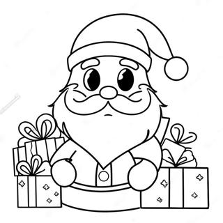 Anime Julenisse Med Gaver Fargeleggingsside 97829-36804