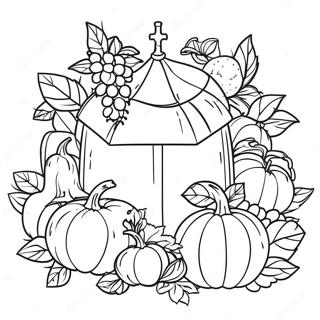 Hostdekorasjoner I Kirken Fargeleggingsside 97908 36865