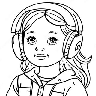 Forstaende Barn Lytter Fargeleggingsside 98063 36987