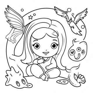 Mira Med Magiske Kreaturer Fargeleggingsside 99421 38042