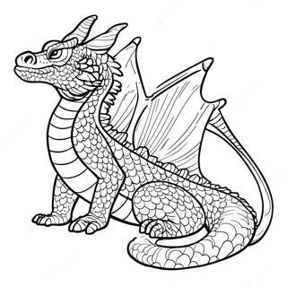 Majestetisk Vann Drage Fargeleggingsside 99445 38060