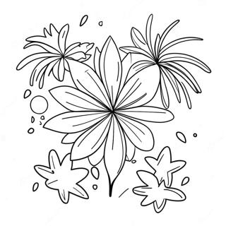 Fargerik Fyrverkerifeiring Fargeleggingsside 99754 38496